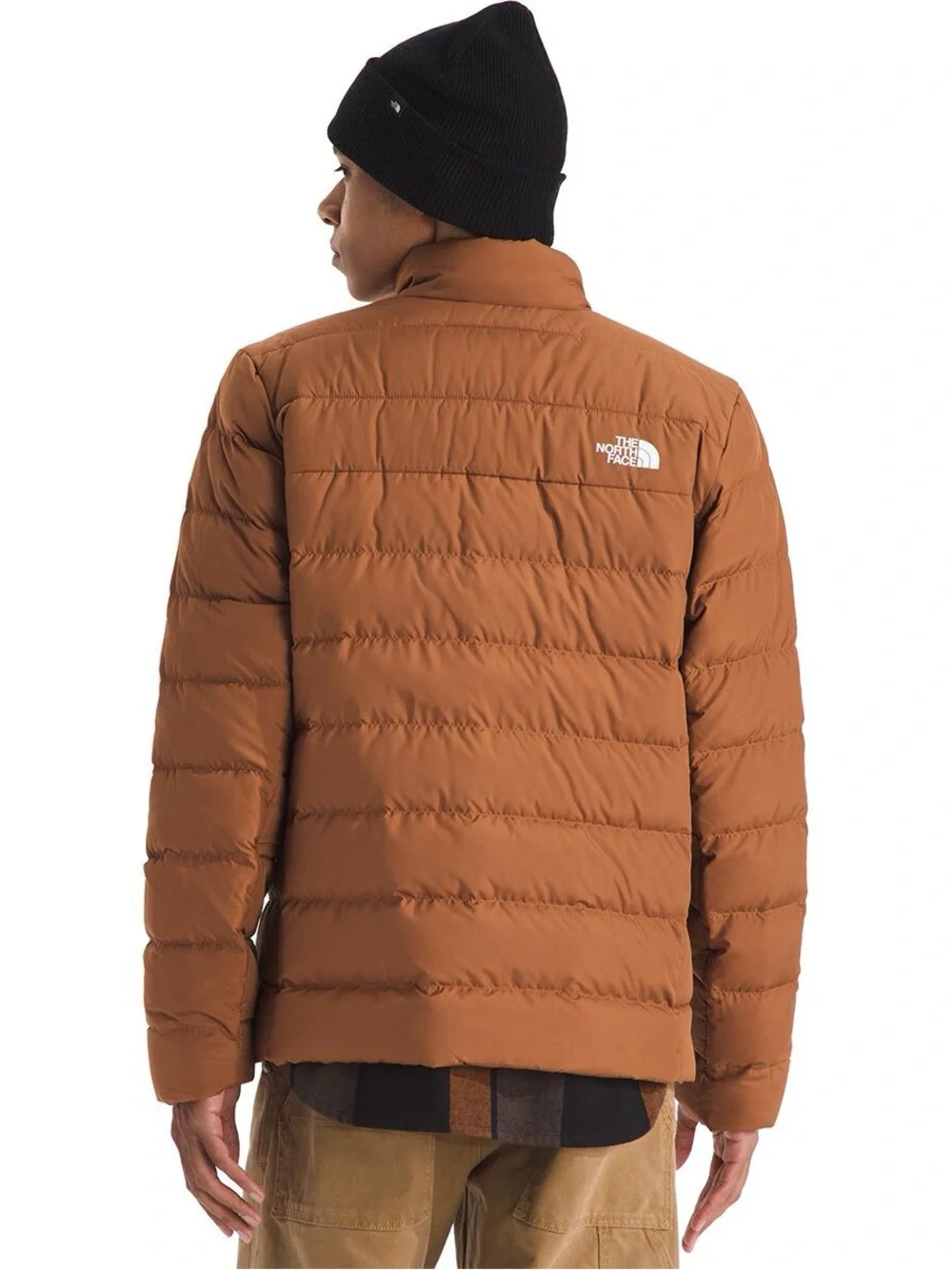 The North Face Men’s Quilted Puffer Jacket — Rust Brown